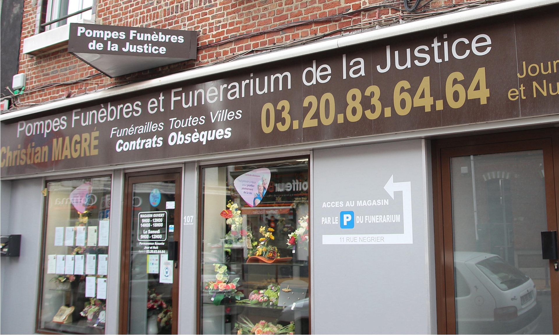 Avis Décès - Pompes Funèbres Magré Leers